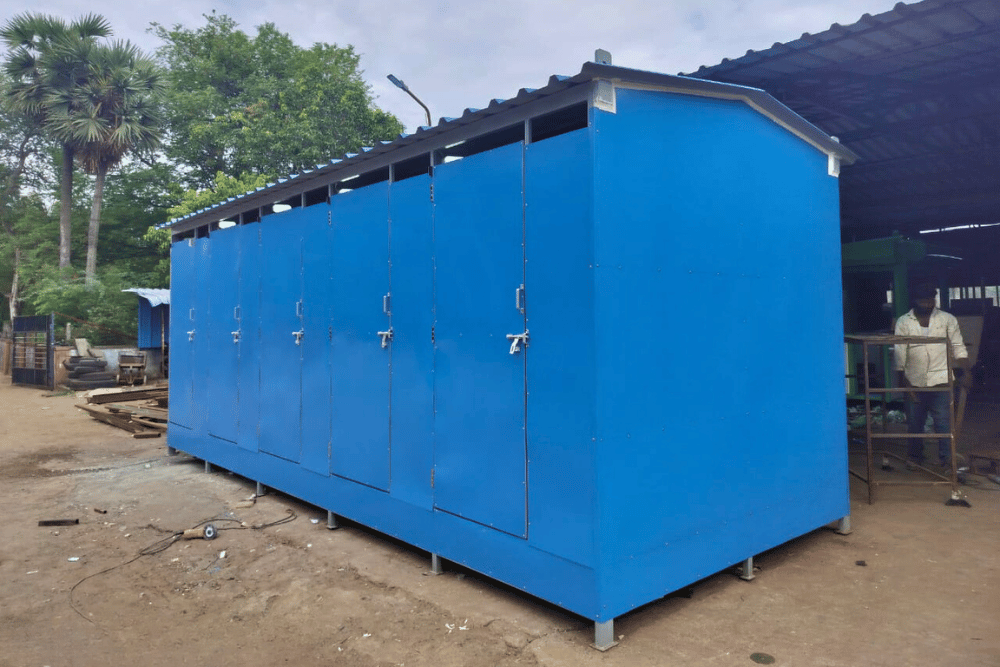 Portable Toilet Cabin ppgi row toilets