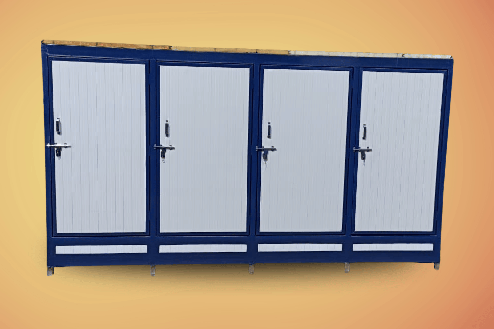 Portable Toilet Cabin puf row toilets